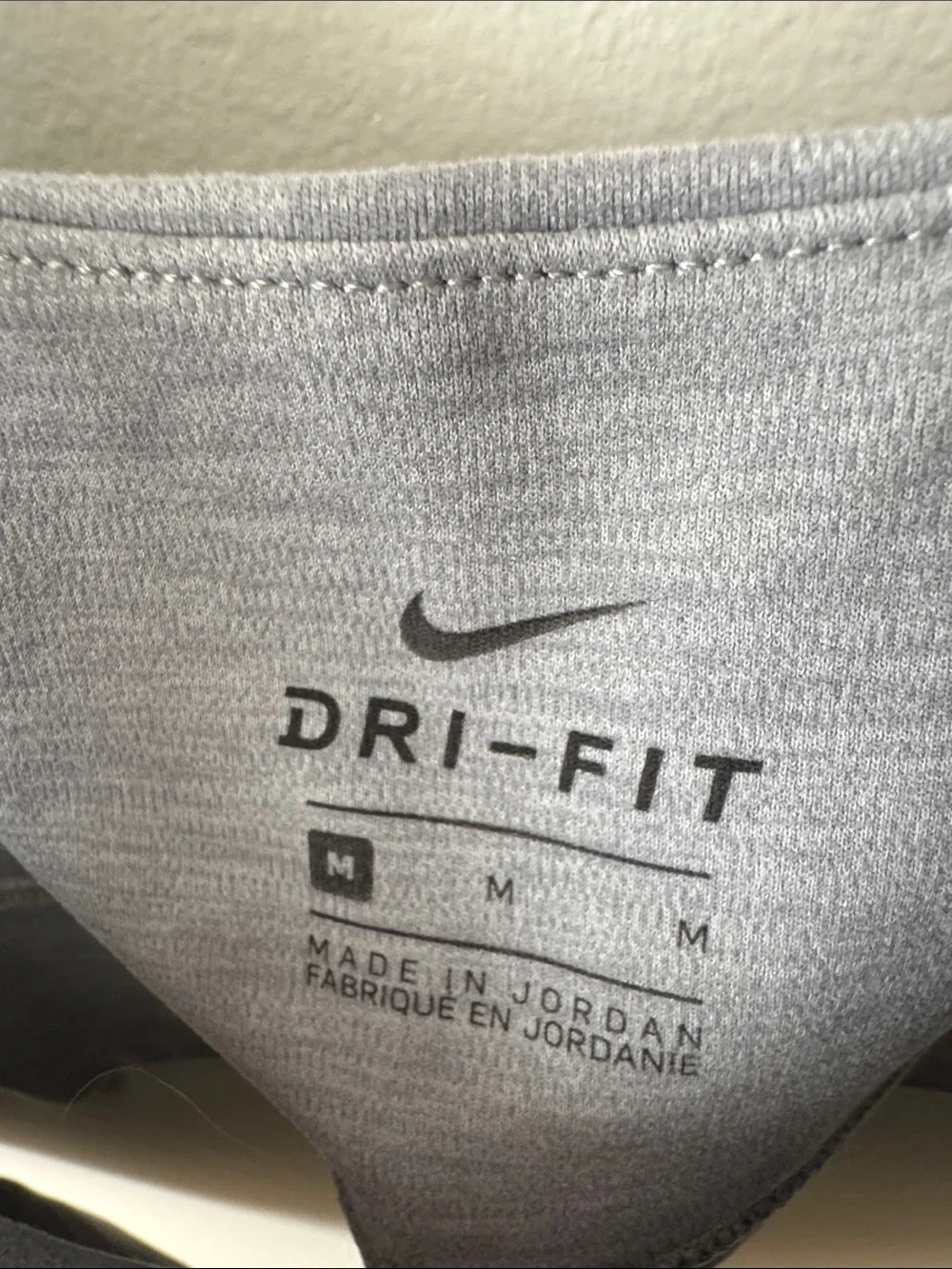 Light Grey Crop Nike Dri fit sports bra- Soft Everyday Support
